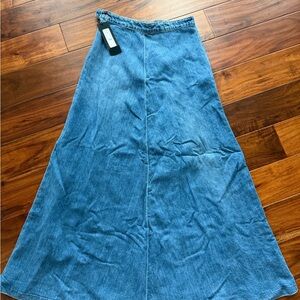 Nili Lotan A-Line Denim Skirt